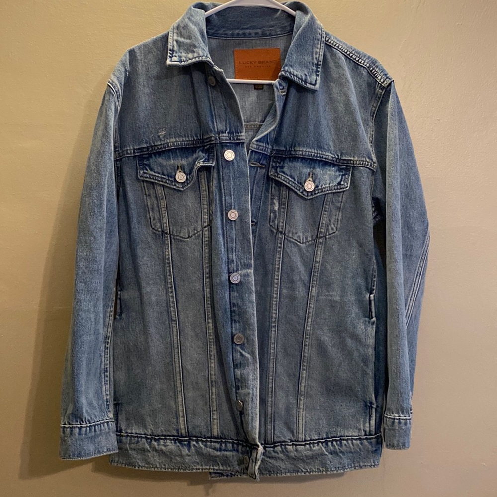 NEW Lucky Brand Tomboy Trucker Denim Jean Jacket Size SMALL